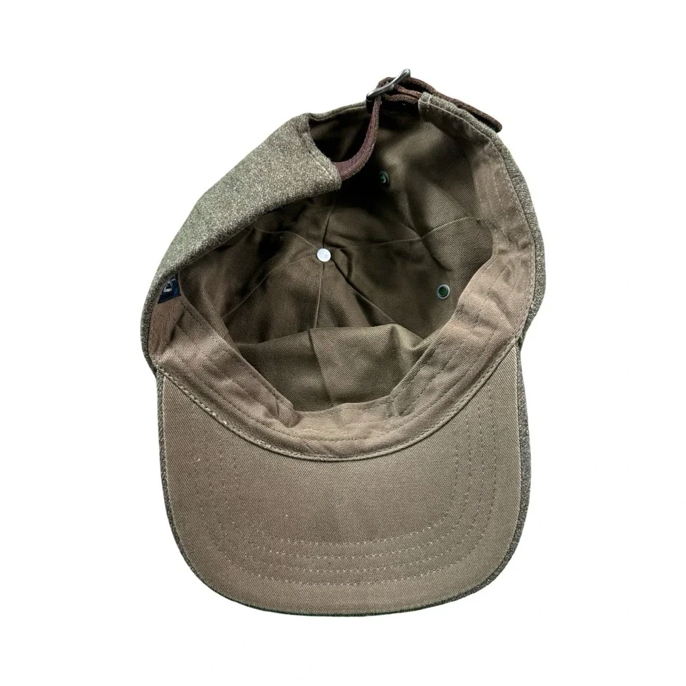Polo Ralph Lauren Brown VTG Wool Blend Horse Furnishing Strapback Mens Hat